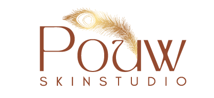 PouwSkinStudio Logo roodbruin